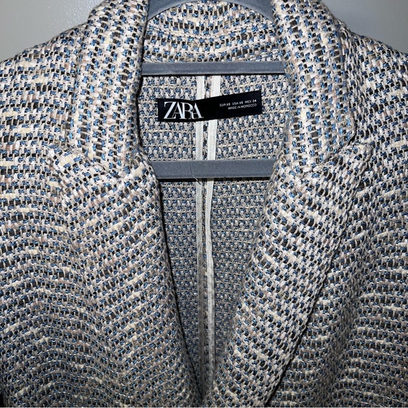 ZARA Tweed oversized blazer - Picture 7 of 9